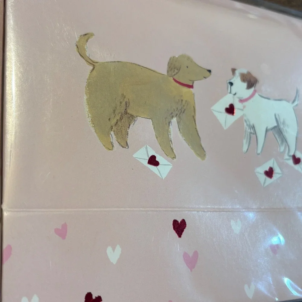Delighted Shadowbox‎ Valentine's Day Greeting Card Dogs Light Up I Wuff You